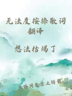 无法度按捺歌词翻译